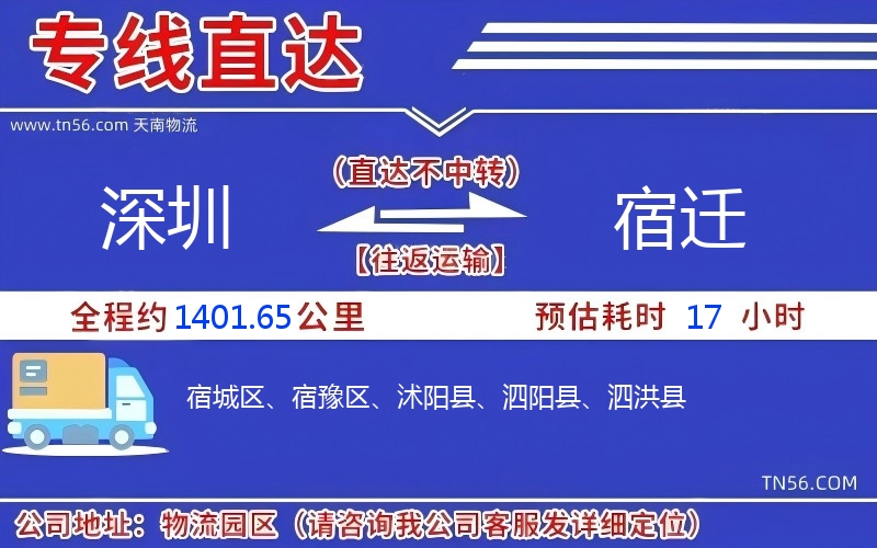 深圳到宿迁物流公司