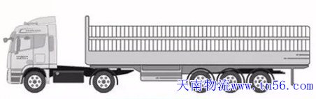 一拖三13米货车核载图